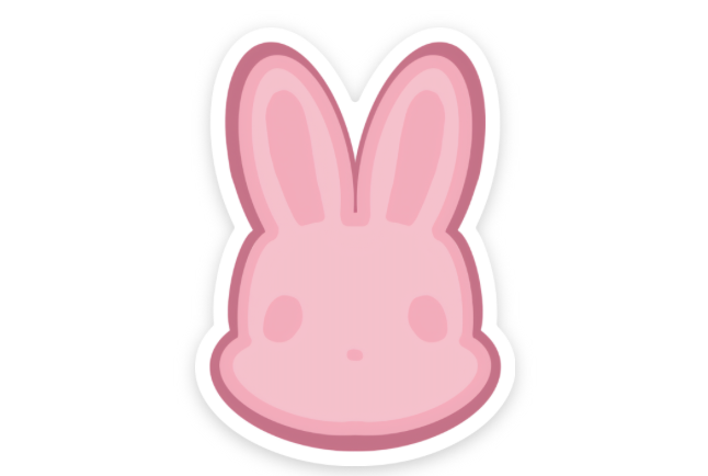bunny sticker